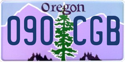 OR license plate 090CGB