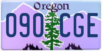 OR license plate 090CGE