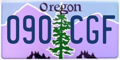 OR license plate 090CGF