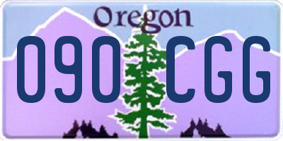 OR license plate 090CGG