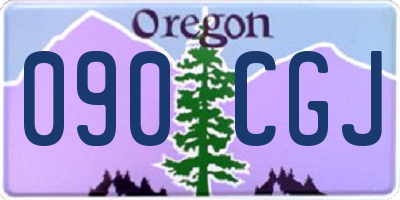 OR license plate 090CGJ