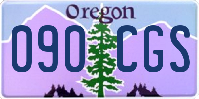 OR license plate 090CGS
