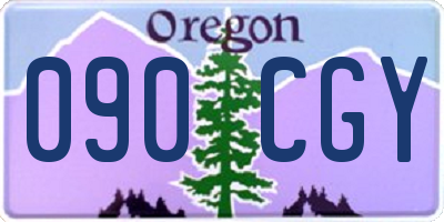 OR license plate 090CGY