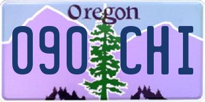 OR license plate 090CHI