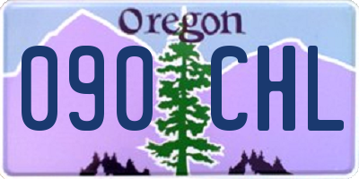 OR license plate 090CHL