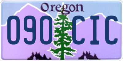 OR license plate 090CIC