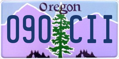 OR license plate 090CII