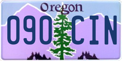 OR license plate 090CIN