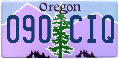 OR license plate 090CIQ