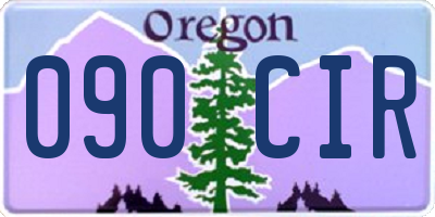 OR license plate 090CIR