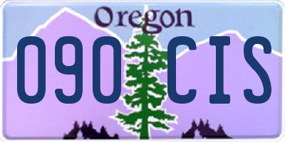 OR license plate 090CIS
