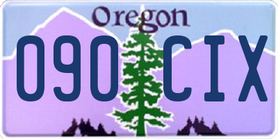 OR license plate 090CIX