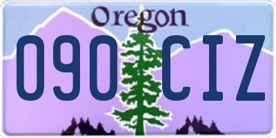 OR license plate 090CIZ