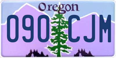 OR license plate 090CJM