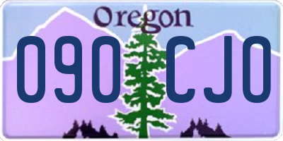 OR license plate 090CJO