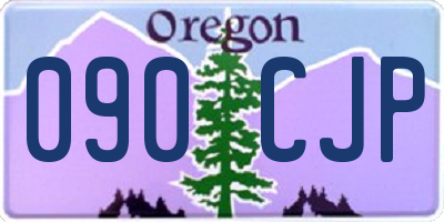 OR license plate 090CJP