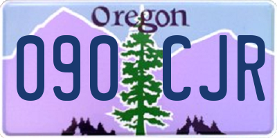 OR license plate 090CJR