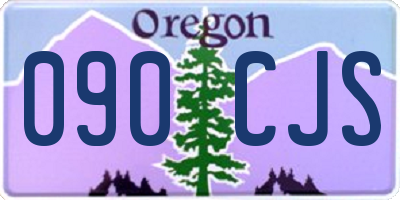 OR license plate 090CJS