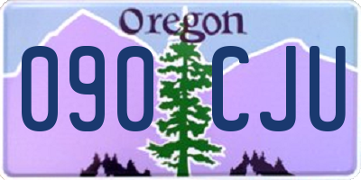 OR license plate 090CJU