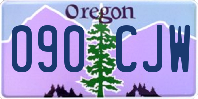 OR license plate 090CJW