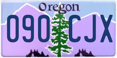 OR license plate 090CJX