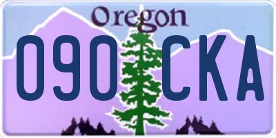 OR license plate 090CKA