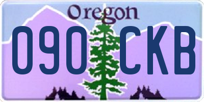 OR license plate 090CKB