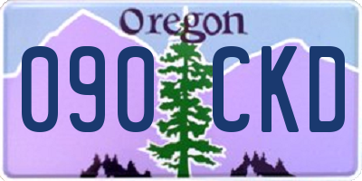 OR license plate 090CKD