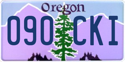 OR license plate 090CKI