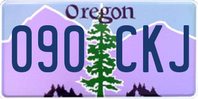 OR license plate 090CKJ