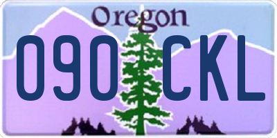 OR license plate 090CKL