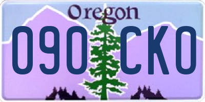 OR license plate 090CKO