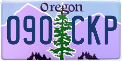 OR license plate 090CKP