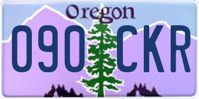 OR license plate 090CKR