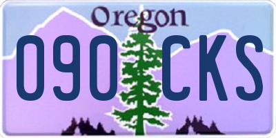 OR license plate 090CKS