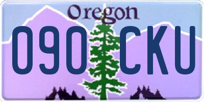 OR license plate 090CKU
