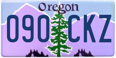 OR license plate 090CKZ