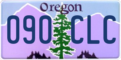 OR license plate 090CLC