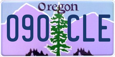 OR license plate 090CLE