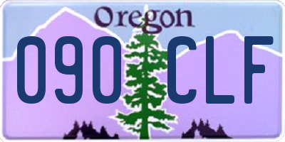 OR license plate 090CLF
