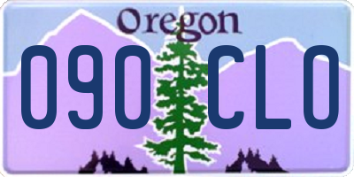 OR license plate 090CLO