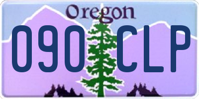 OR license plate 090CLP