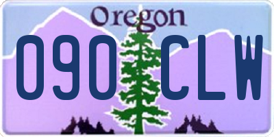 OR license plate 090CLW