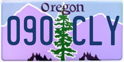 OR license plate 090CLY