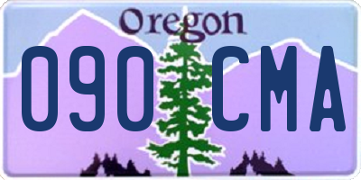 OR license plate 090CMA