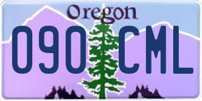 OR license plate 090CML