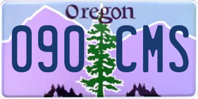 OR license plate 090CMS