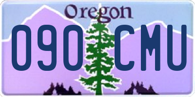 OR license plate 090CMU