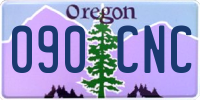 OR license plate 090CNC