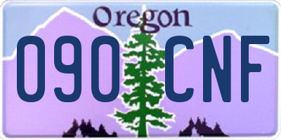 OR license plate 090CNF